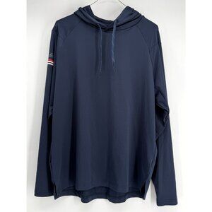 sweaty betty x folds of honor navy blue hooded pullover L